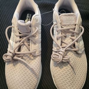 NEW Adidas Women's Cloudfoam Qt Racer - Ice Purple/White/Light Granite